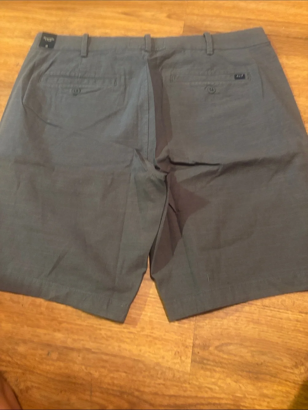 Abercrombie & Fitch Men's Flat-Front Shorts - Charcoal